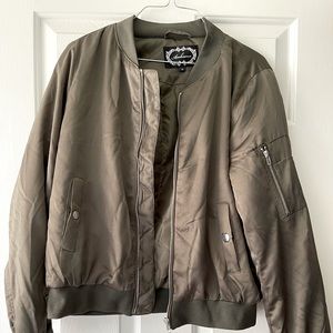 Olive Bomber Jacket
